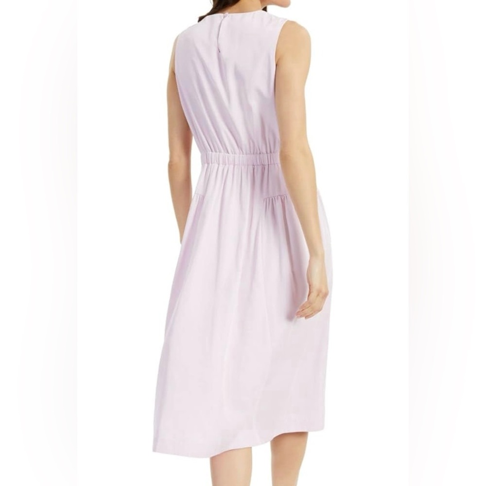 ALFANI Elastic Waist Dress Drawstring Lavender Purple Boho Romance 3X Coquette - Picture 2 of 4